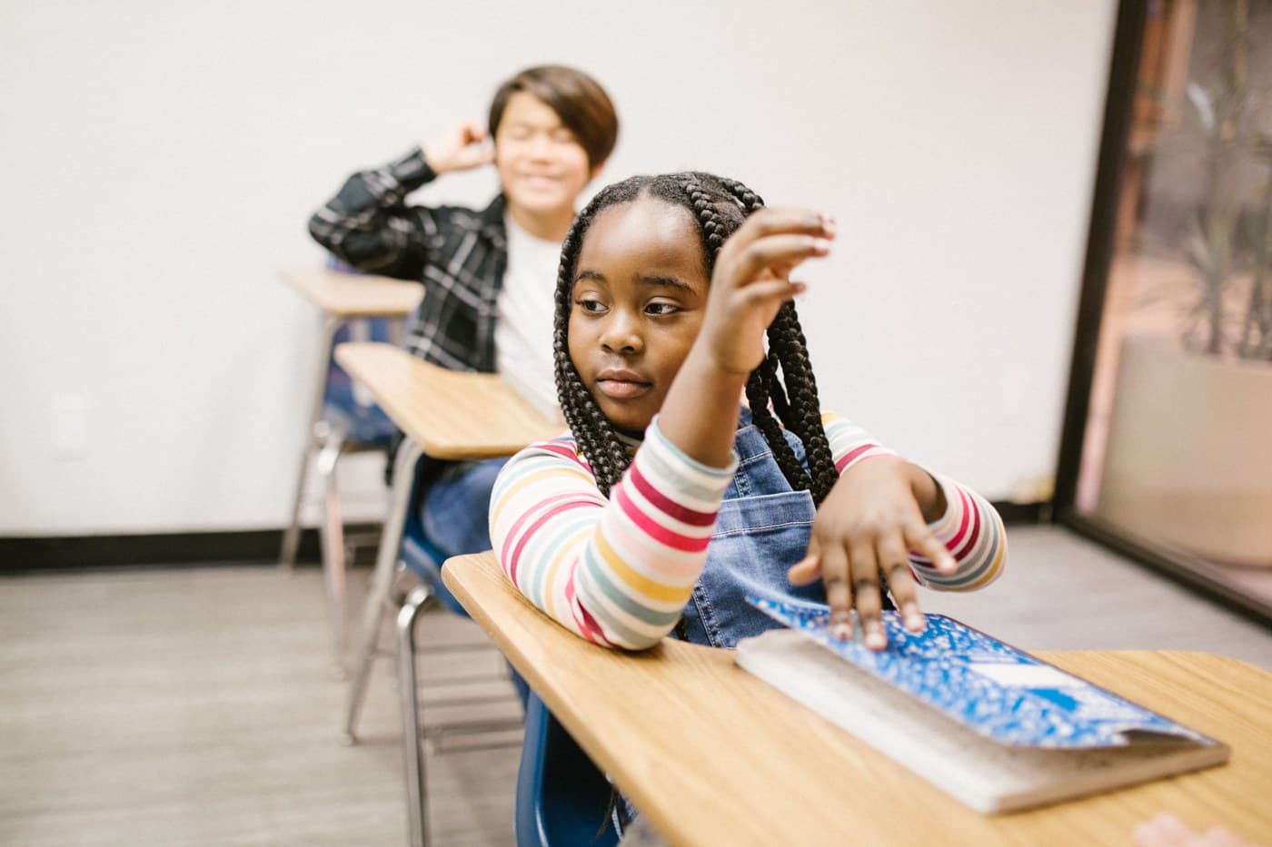 Students in a classroom